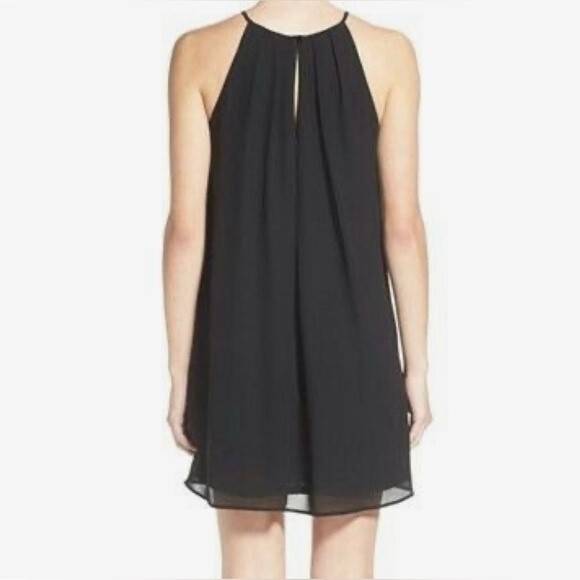 TCEC black pleated trapeze swing dress with pockets size medium - Picture 2 of 10